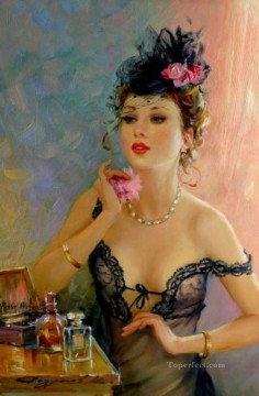 Pretty Lady KR 041 Impressionist Oil Paintings